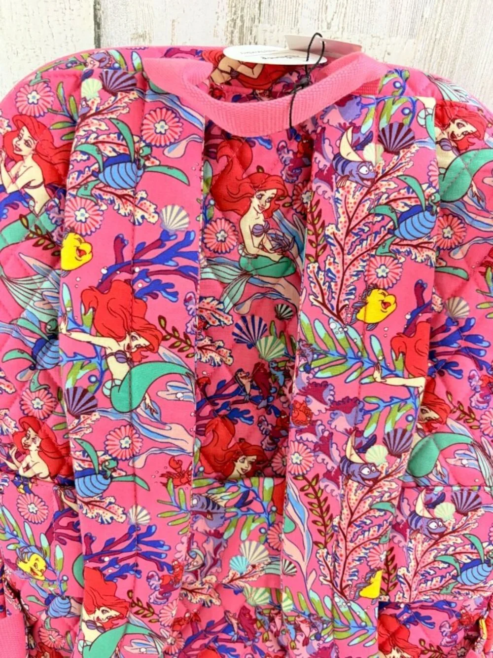 Vera Bradley Disney Ariel's Pink Lagoon Large Backpack NWT